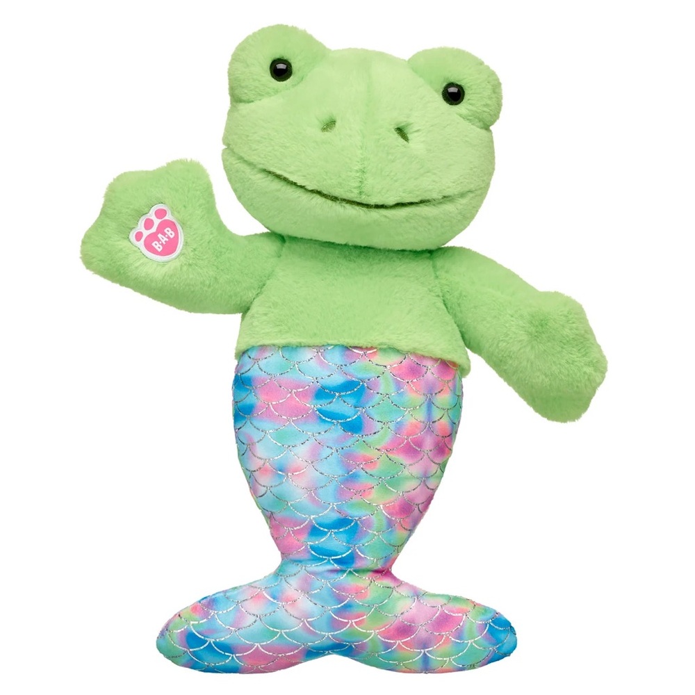 BUILD-A-BEAR Green Mer-Frog Mermaid 18" Plush